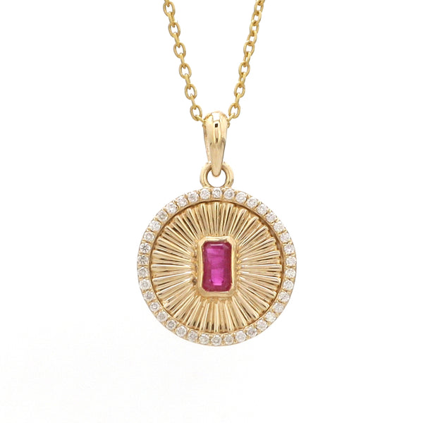 Diamond Ruby Pendant