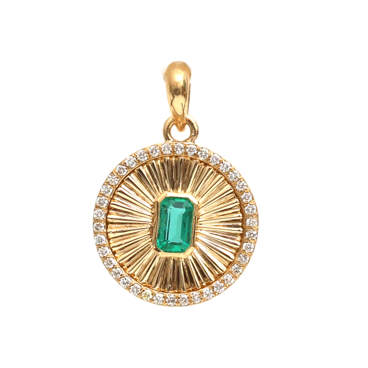 Emerald Diamond Pendant