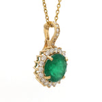 Diamond Emerald Pendant