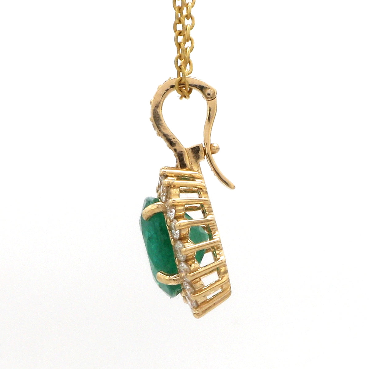 Diamond Emerald Pendant