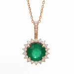 Diamond Emerald Pendant
