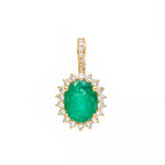 Emerald Diamond Pendant