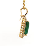 Emerald Octagon Diamond Pendant