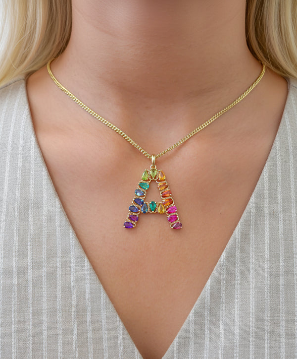 Rainbow Gemstone Pendant