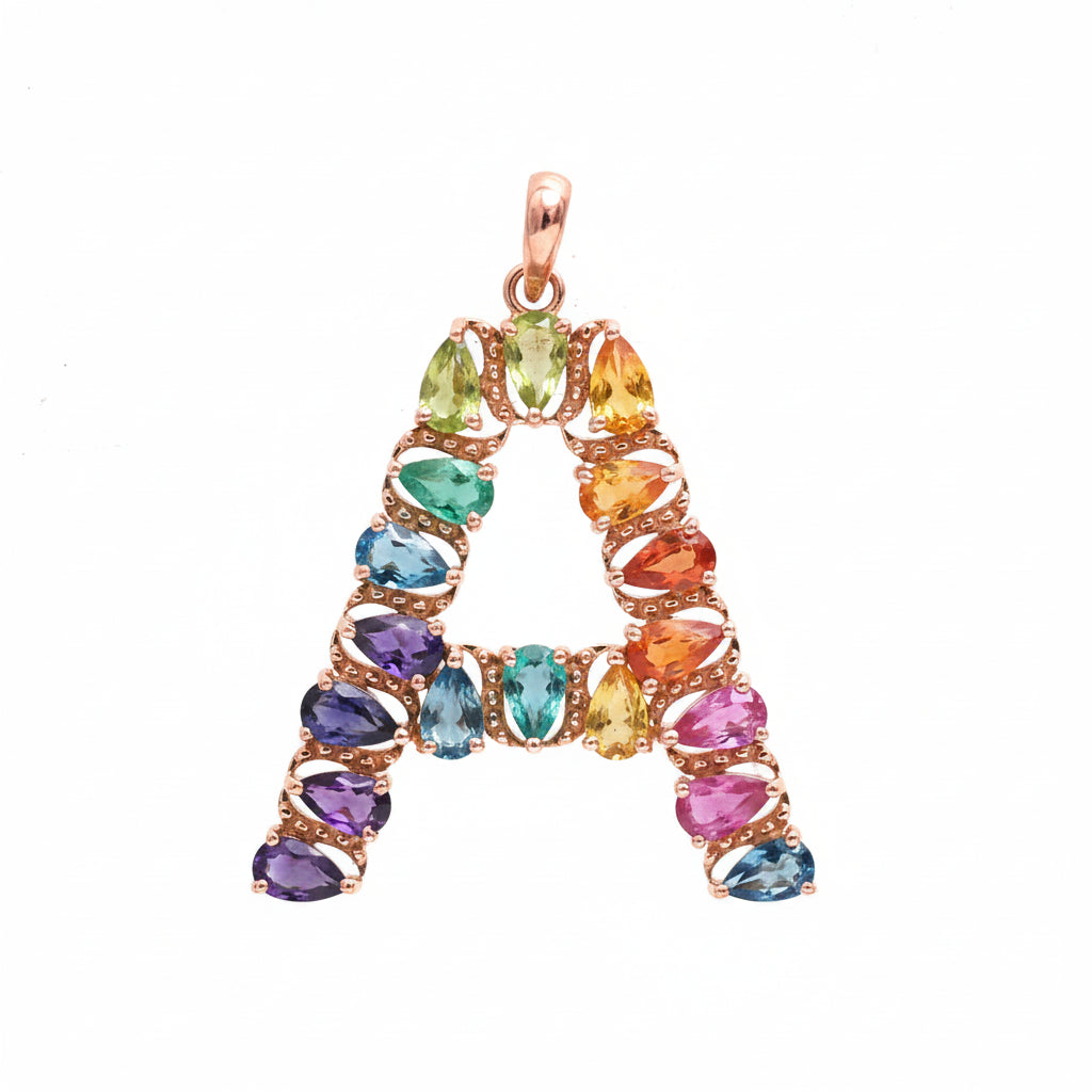 Rainbow Gemstone Pendant