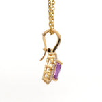 Diamond Pink Sapphire Pendant