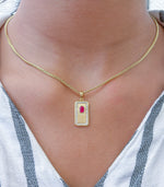 Ruby Diamond Pendant