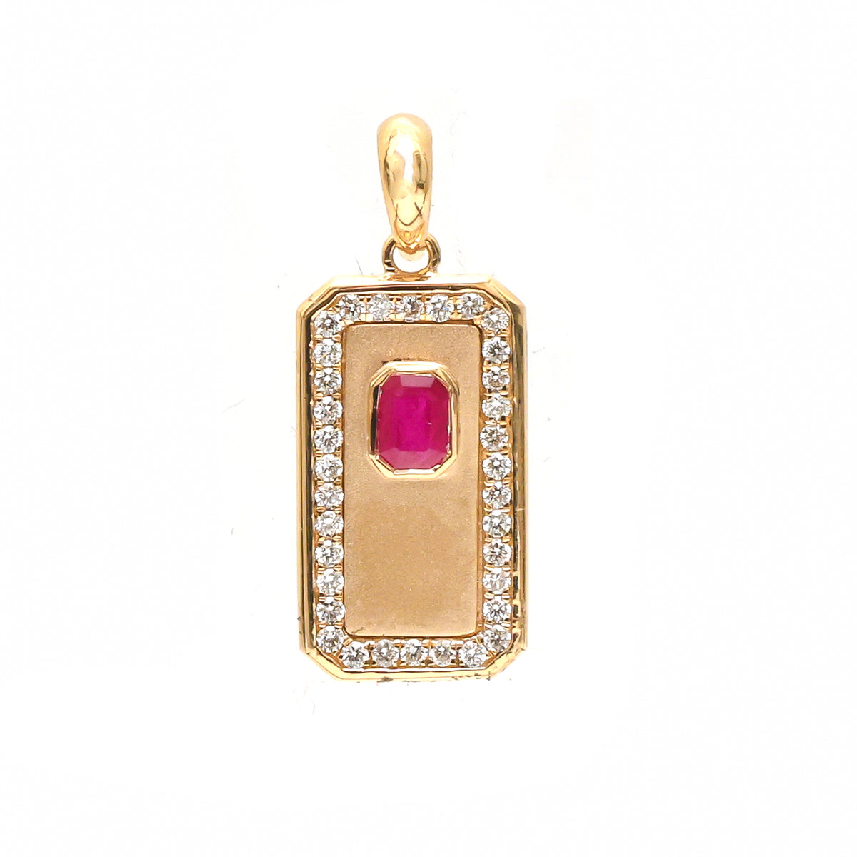 Ruby Diamond Pendant