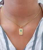 Diamond Emerald Pendant