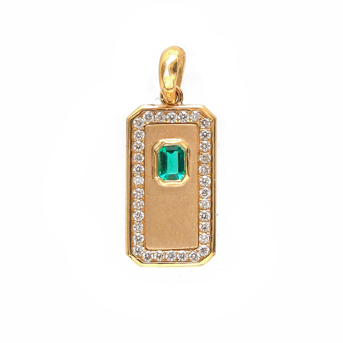 Diamond Emerald Pendant