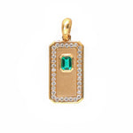 Diamond Emerald Pendant