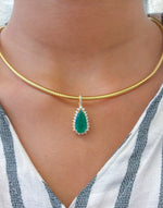 Diamond Emerald Pendant