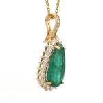 Diamond Emerald Pendant