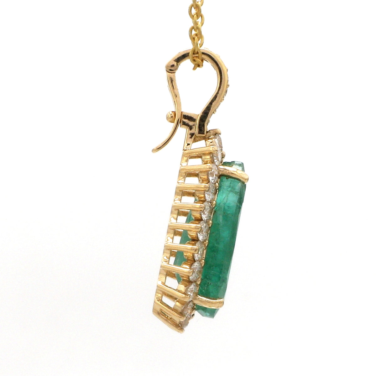 Diamond Emerald Pendant