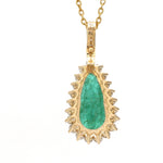 Diamond Emerald Pendant