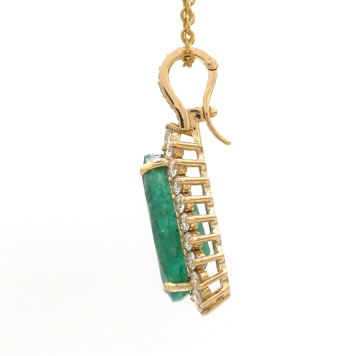 Diamond Emerald Pendant