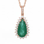 Diamond Emerald Pendant