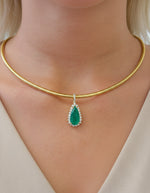 Diamond Emerald Pendant