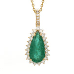 Diamond Emerald Pendant