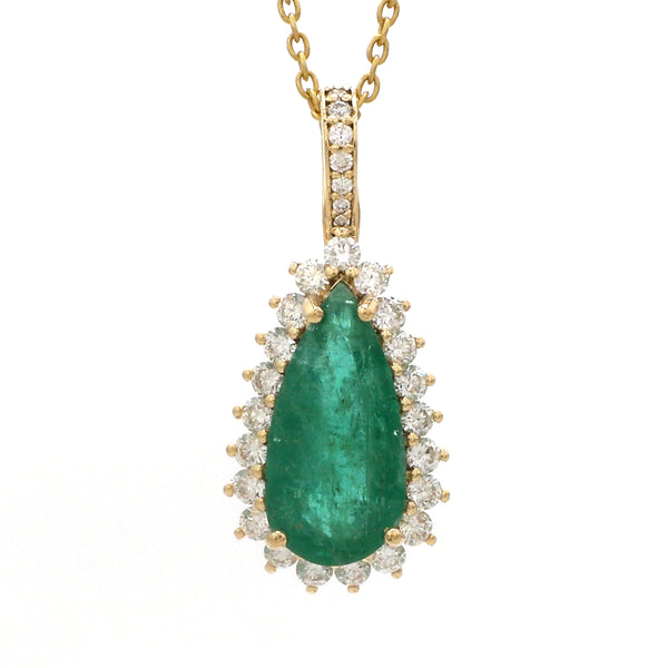 Diamond Emerald Pendant