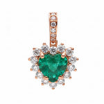 Emerald Diamond Pendant