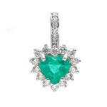 Emerald Diamond Pendant