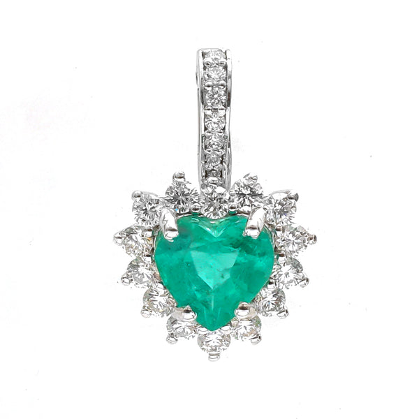Emerald Diamond Pendant