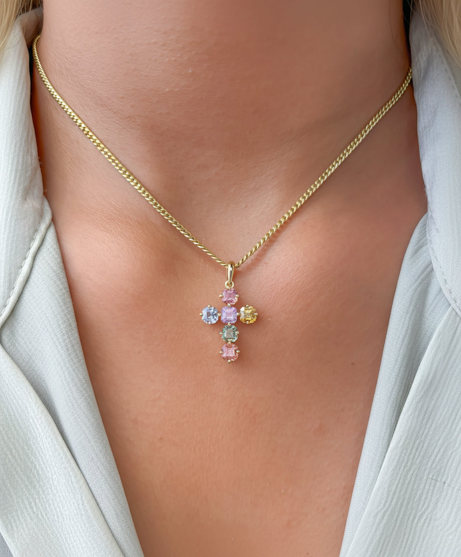 Rainbow Sapphire Pendant