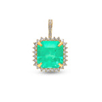Colombian Emerald Diamond Pendant