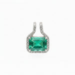 Emerald Diamond Pendant