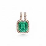 Emerald Diamond Pendant