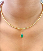 Emerald Diamond Pendant
