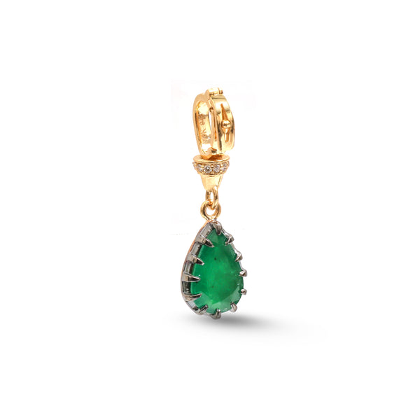 Emerald Diamond Pendant