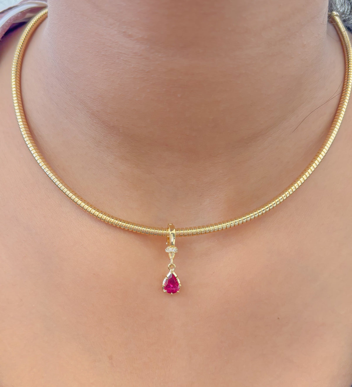 Ruby Diamond Pendant