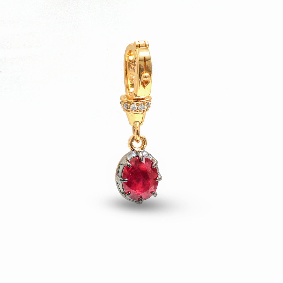 Ruby Diamond Pendant