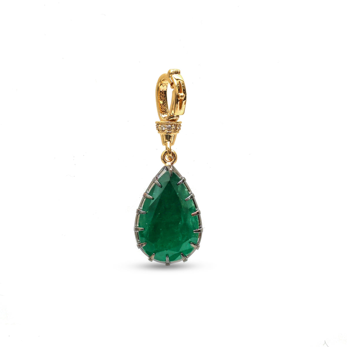 Emerald Diamond Pendant