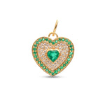 Emerald Diamond Pendant