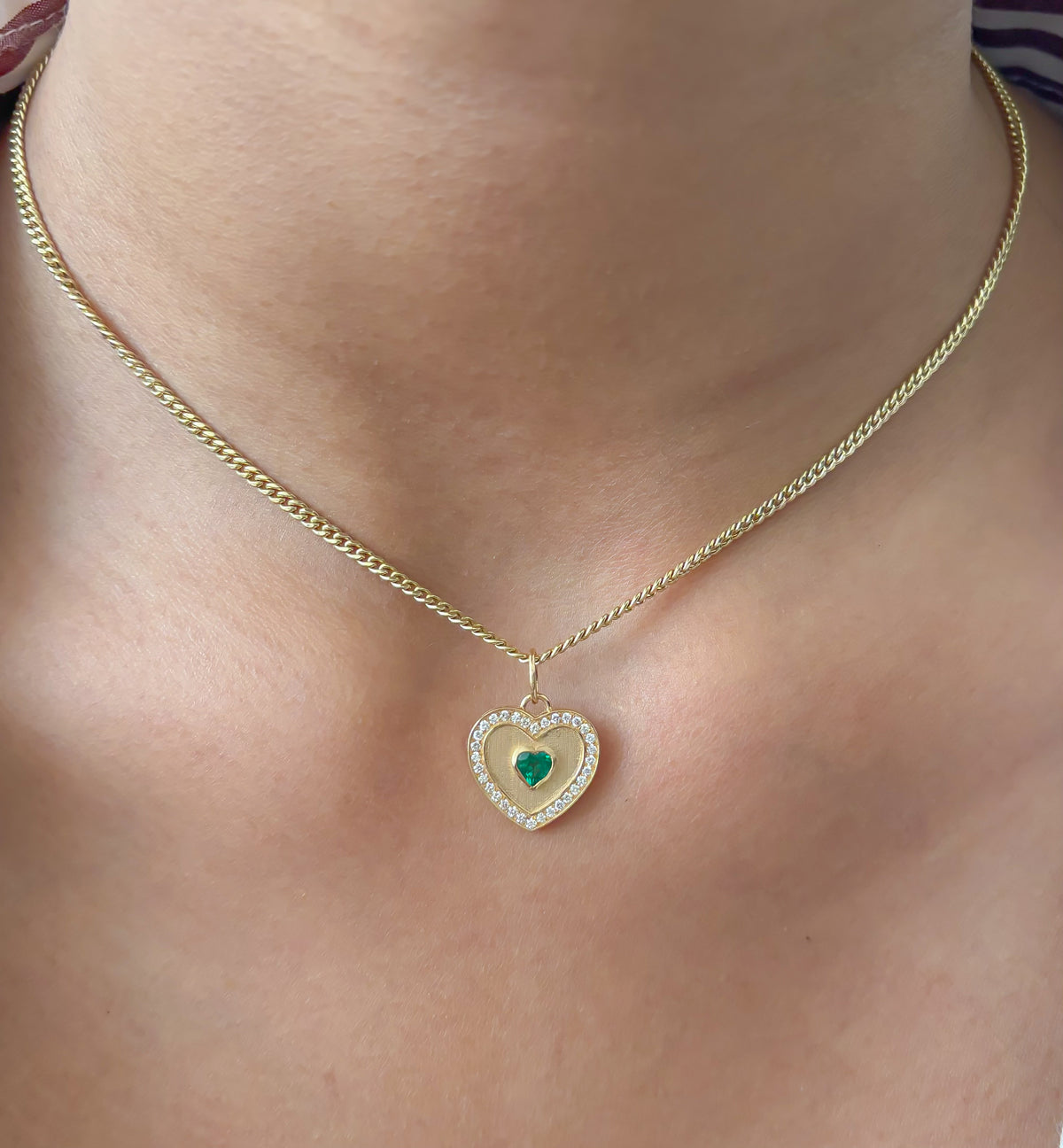 Diamond Emerald Pendant