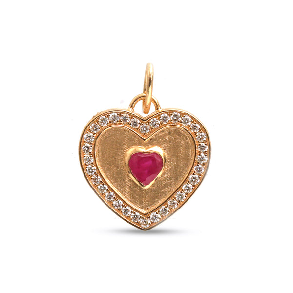 Ruby Diamond Pendant