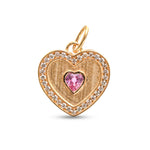 Pink Sapphire Diamond Pendant