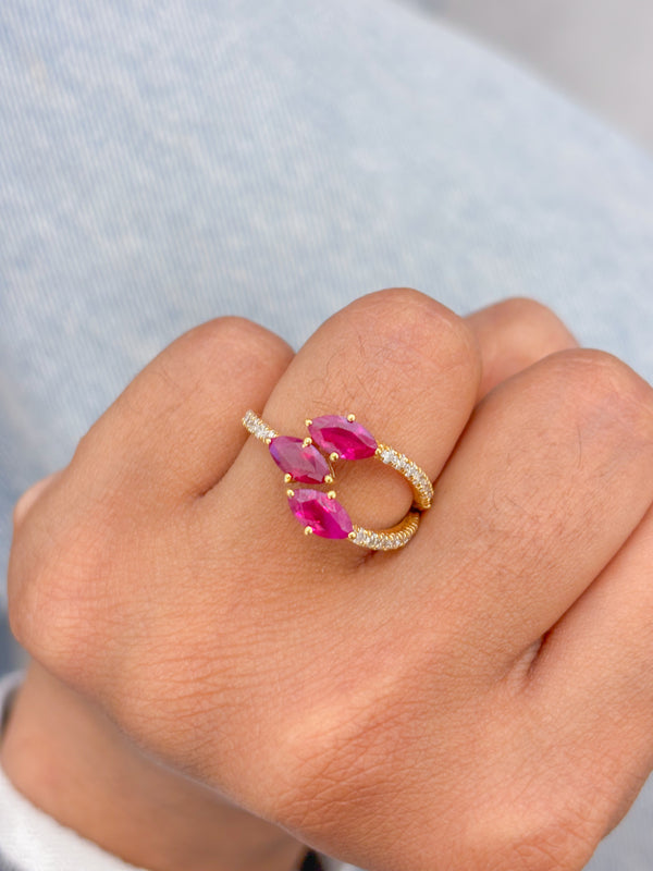 Ruby Diamond Ring