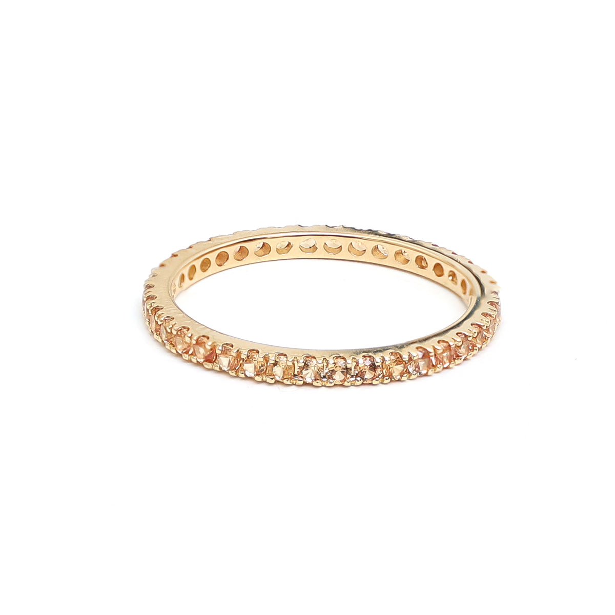 Orange Sapphire Ring
