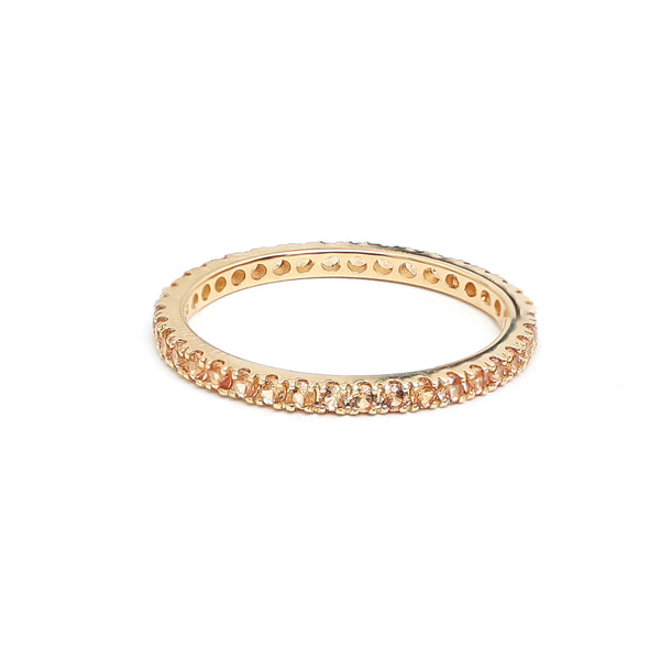 Orange Sapphire Ring