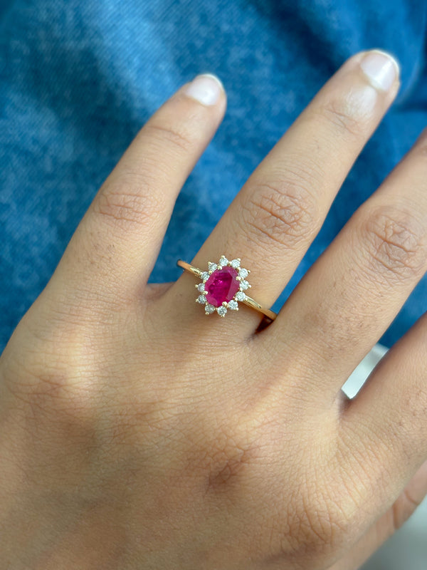 Ruby Diamond Ring