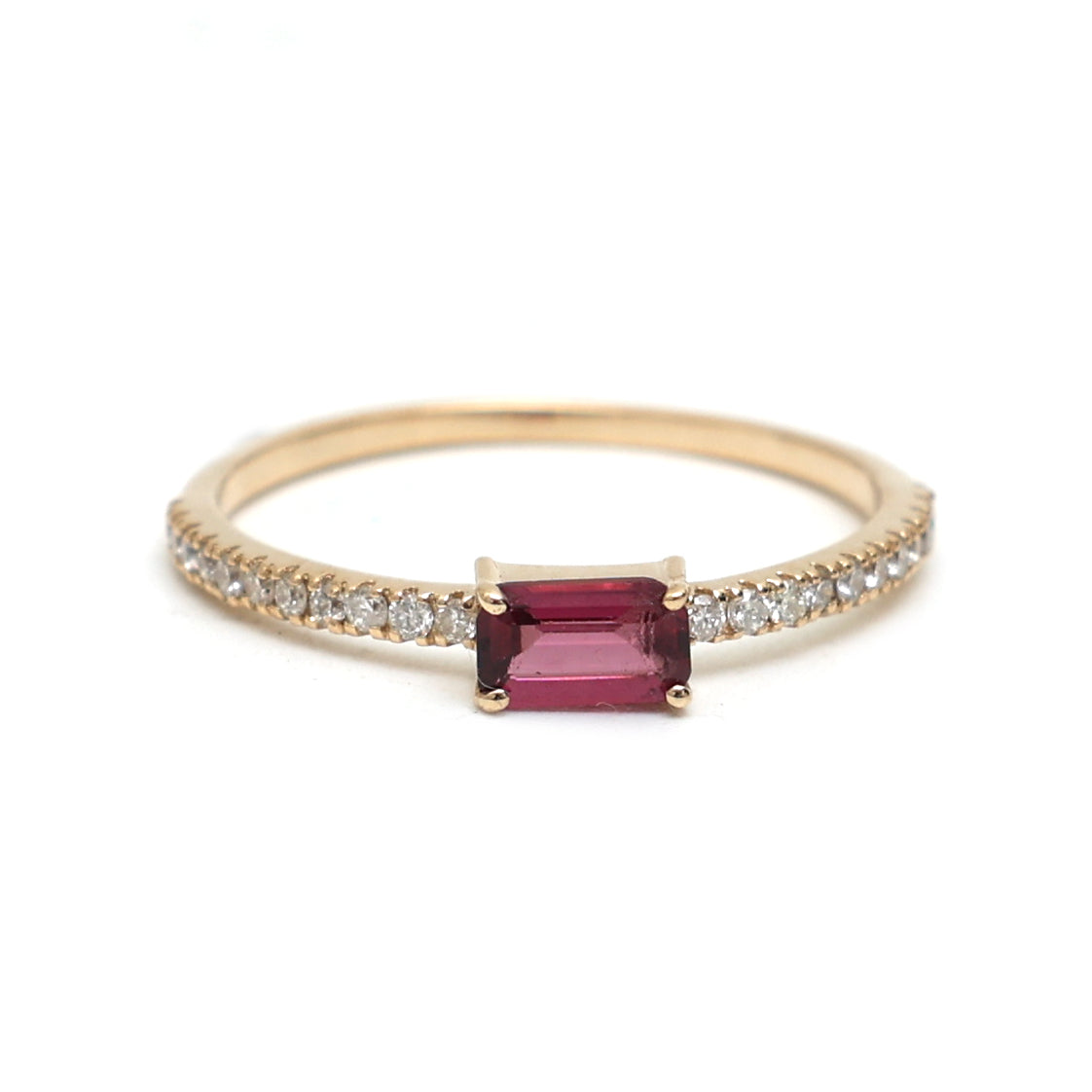 Garnet Diamond Ring
