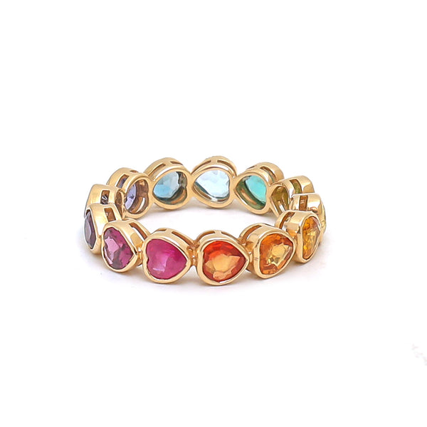Rainbow Gemstone Ring