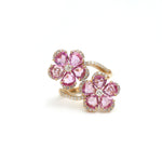 Pink Sapphire Diamond Ring