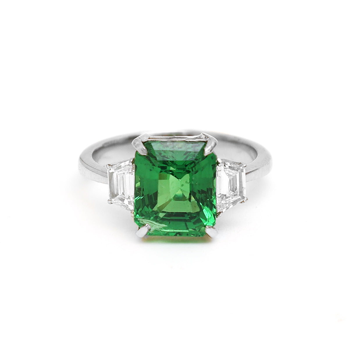 Tsavorite Diamond Ring
