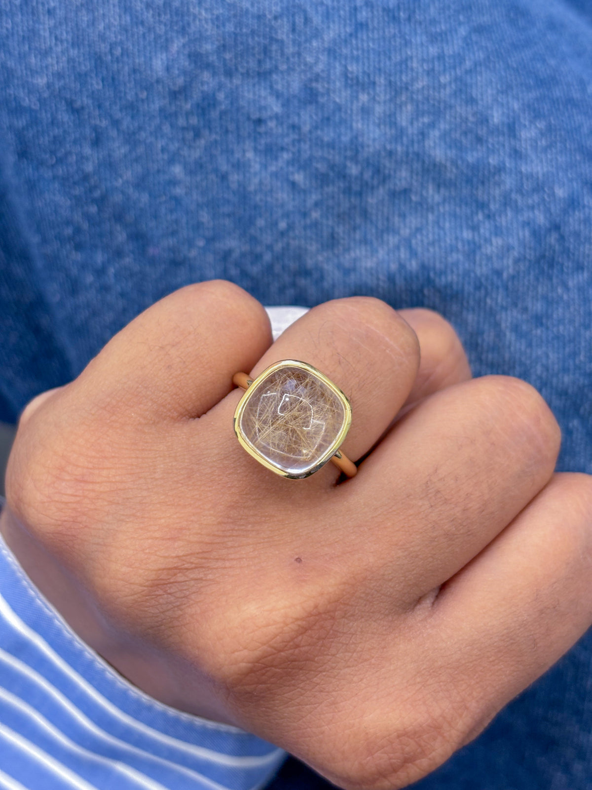 Golden Rutile Ring