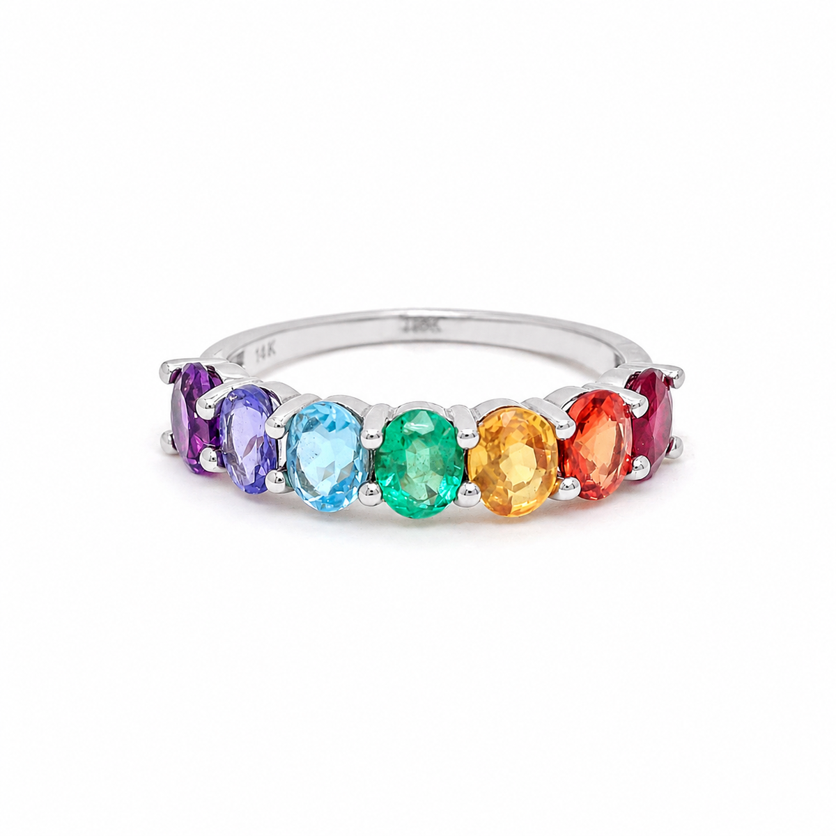 Rainbow Gemstone Ring
